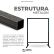 Cavalete 1 Base - 80x100cm
