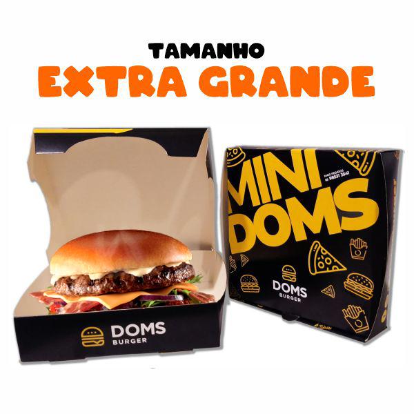 1000 Embalagem Delivery Mini Hamburguer Lanches Batata Frita