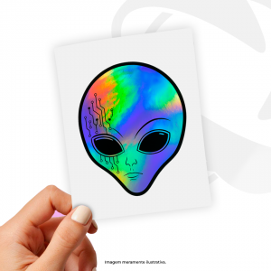 Adesivo Holográfico Vinil 4x0 4x0   