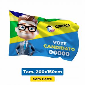 Bandeira Tam. 200x150cm Técido Poliéster 200x150cm 4x0   