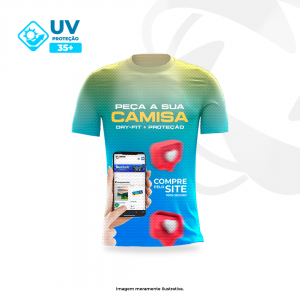 Camisa Tecido Dry-Fit UV+35 Dry-Fit  4x4 Sublimação Composição 100% Poliéster Gramatura 140g