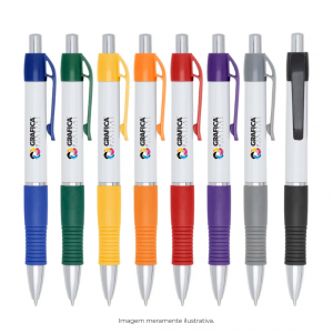 Canetas Personalizadas Plástica  4x0   