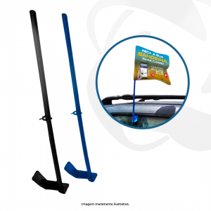 Haste para Vidro de Carro Plástico 40cm    