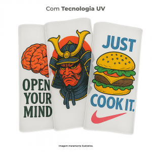 Impressão DTF Personalizada – Com Tecnologia UV Polietileno tereftalato  4x0   