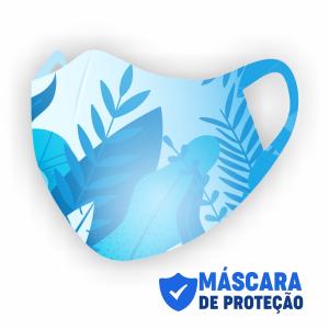 Máscara de Proteção Tecido Neoprene  4x0  Corte Laser Personalizada