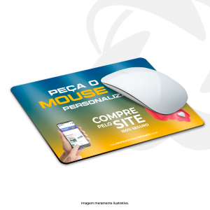 Mouse Pad  19x19cm 4x0 Base Borracha 3mm Corte Arrendondado 