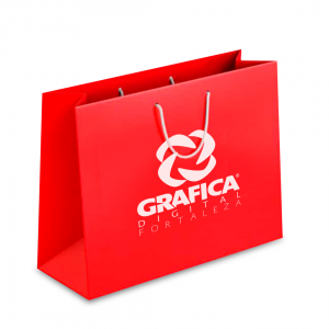 Sacola de Papel Personalizada Papel  1x0   